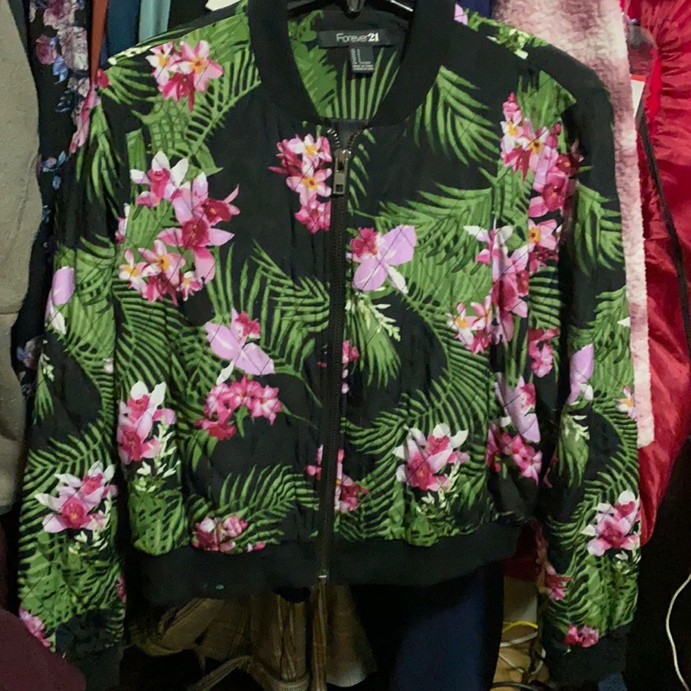 Forever 21 Bomber Zip up Jacket